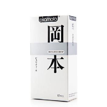 冈本SKIN极限超薄纯安全套10只 清新无味