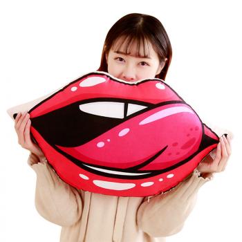 性感红唇靠垫抱枕 恶搞礼物 午睡枕头