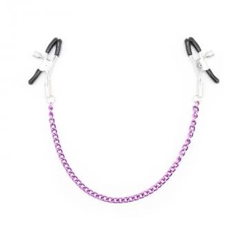 铁链皮革情趣乳夹 调情道具 可调节松紧