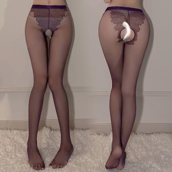 比基尼包芯丝娟感觉开裆连裤袜 美腿塑型